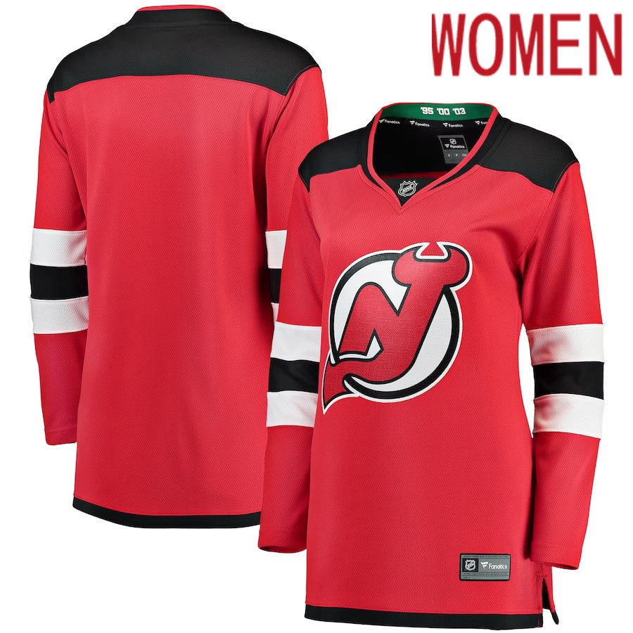 Women New Jersey Devils Fanatics Branded Red Breakaway Home NHL Jersey